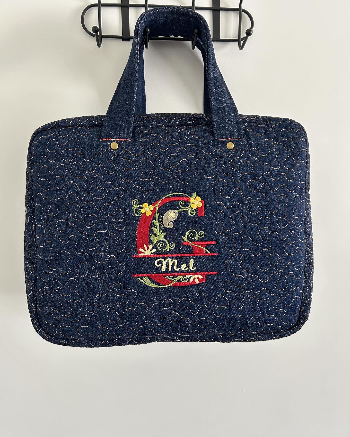 Handmade Denim Toiletry Bag