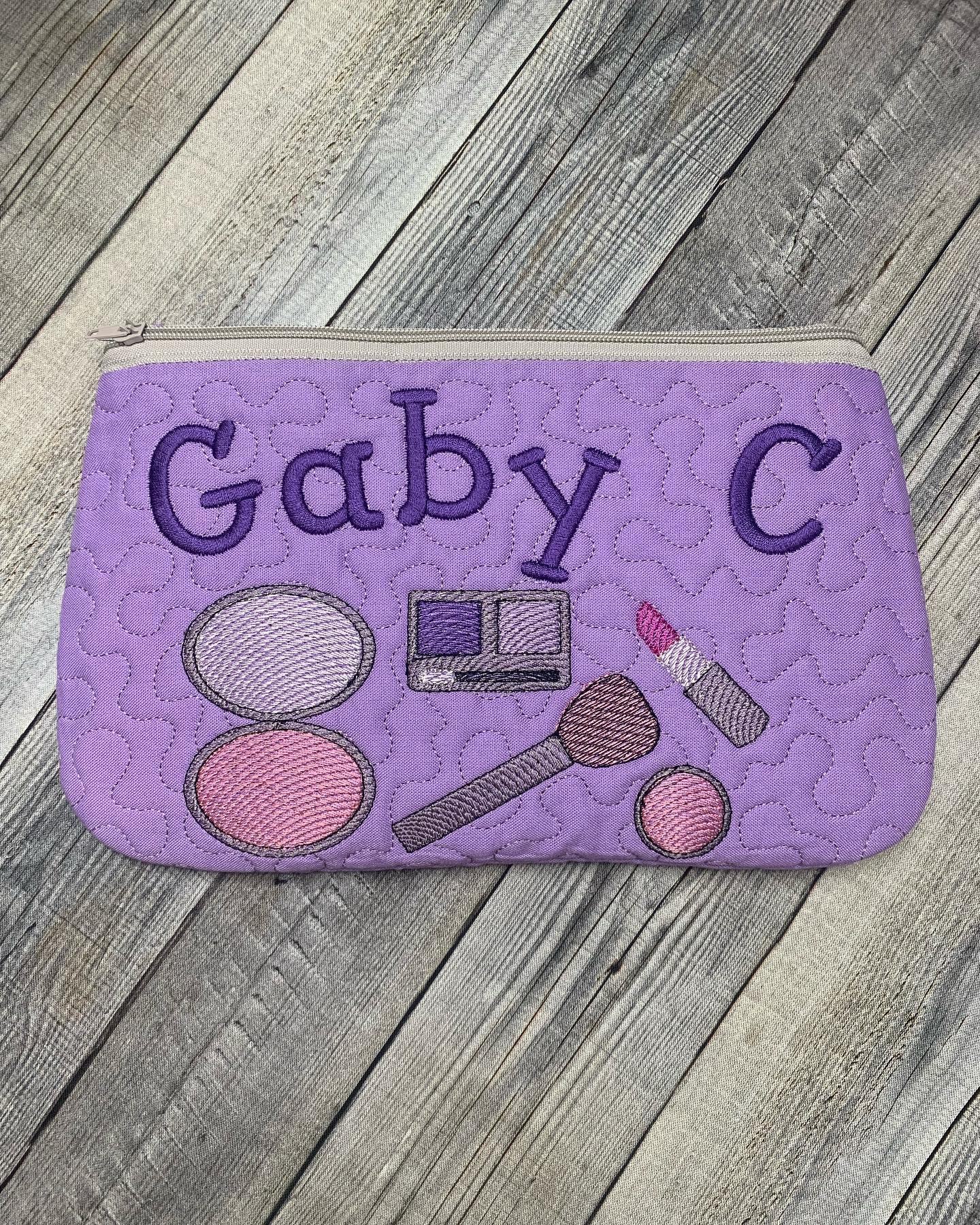 Handmade Personalized Make Up Bag