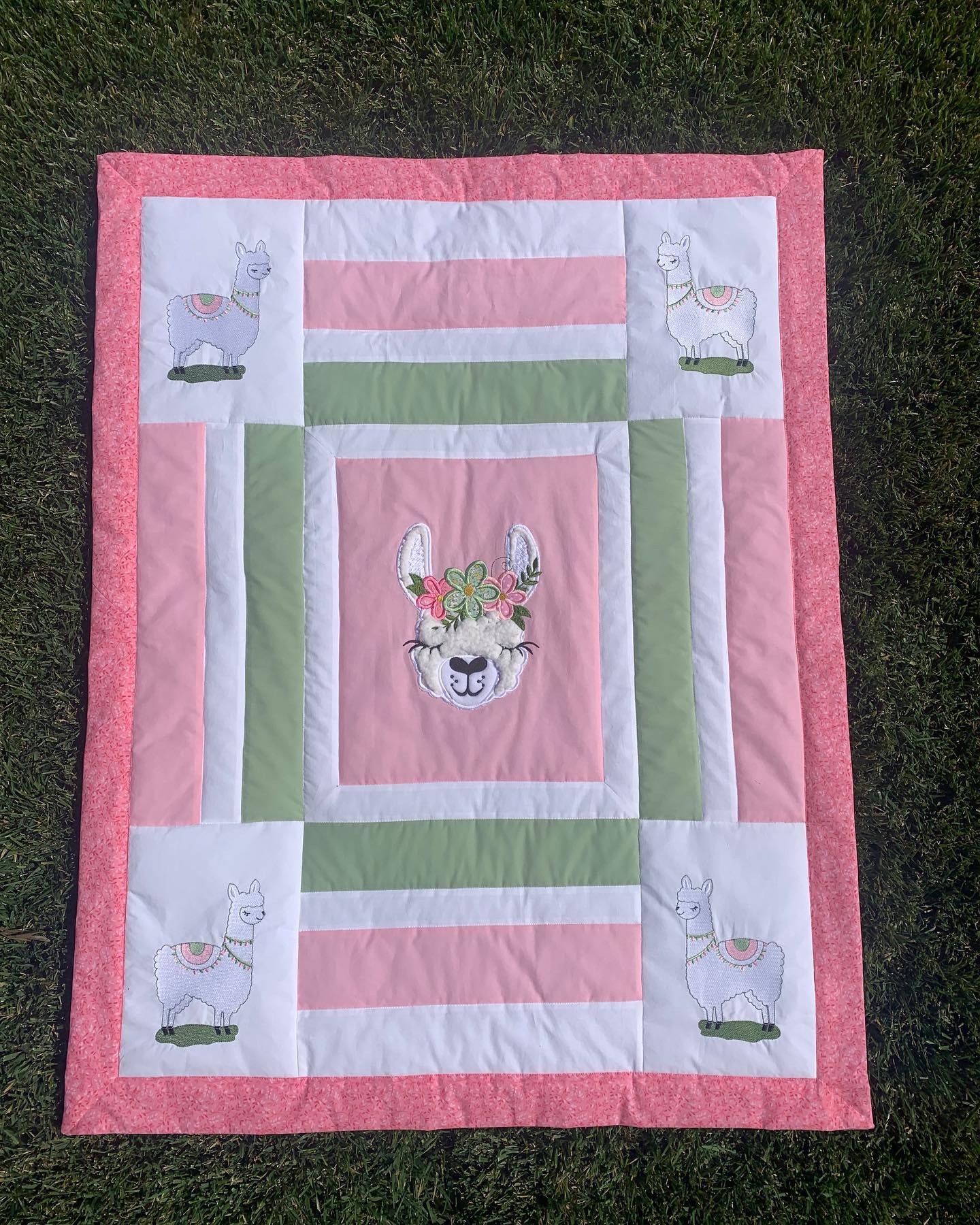 Adorable Embroidered Baby Quilt