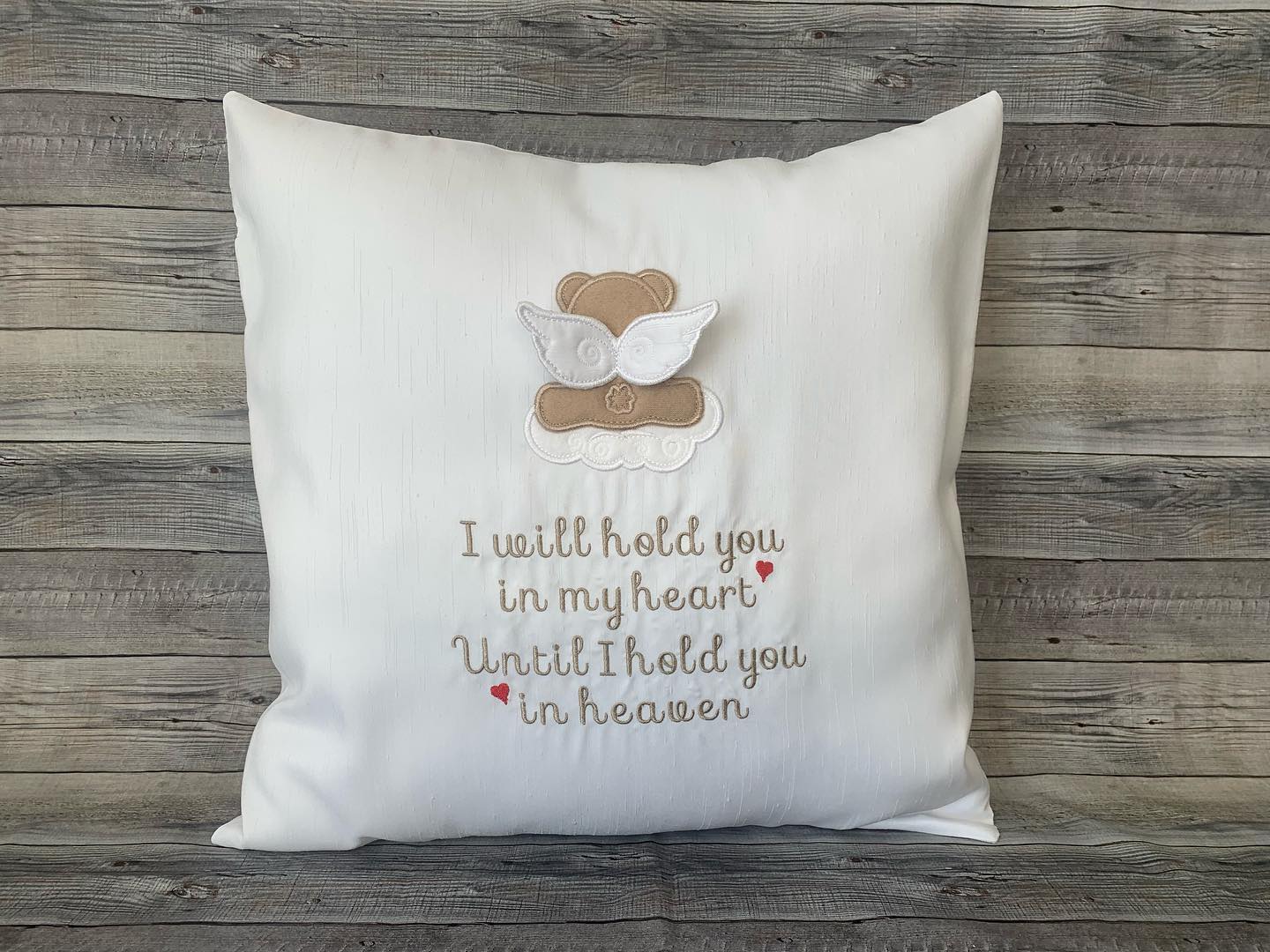 Memorial Angel Bear Pillow