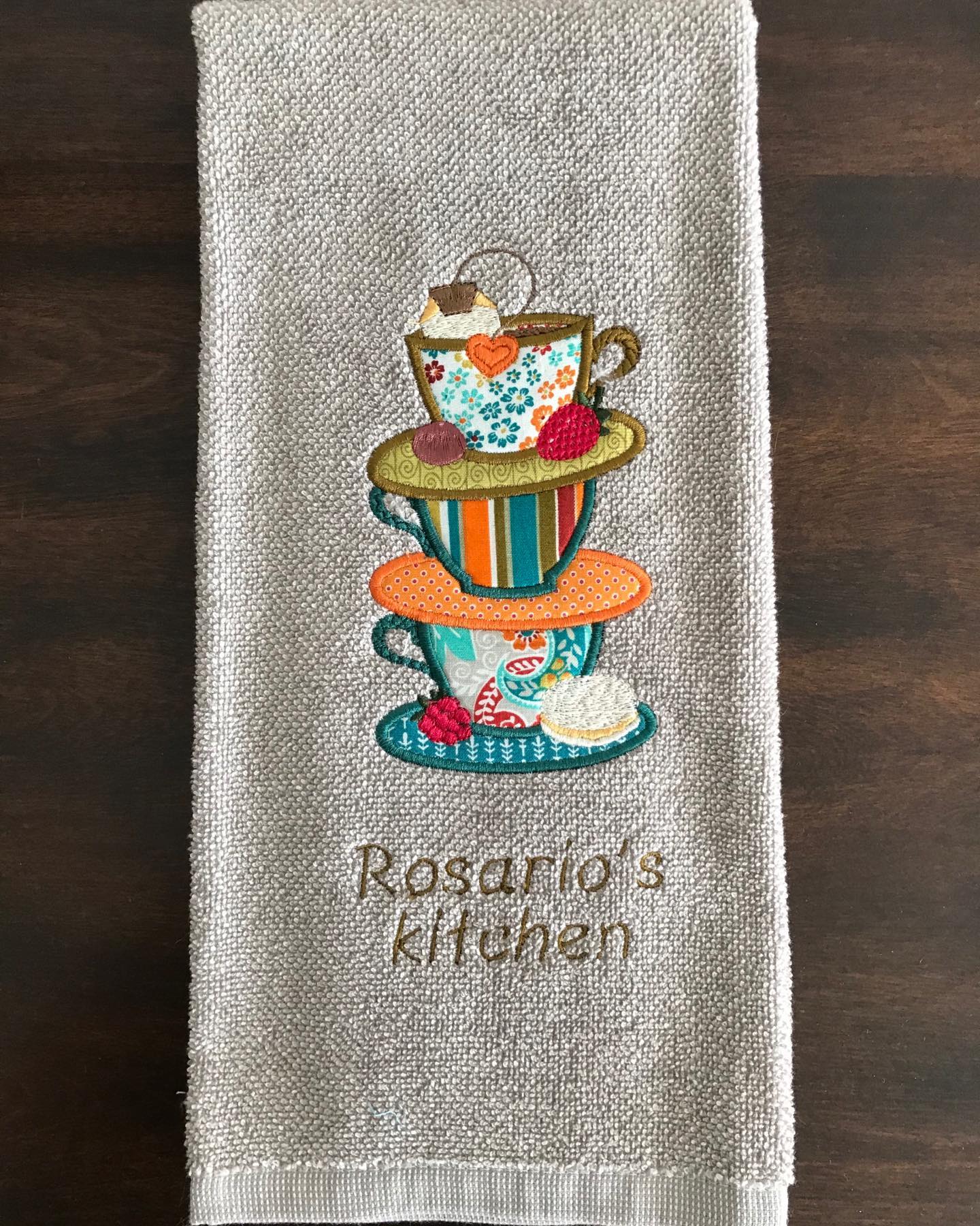 Cups Kitchen Towel
