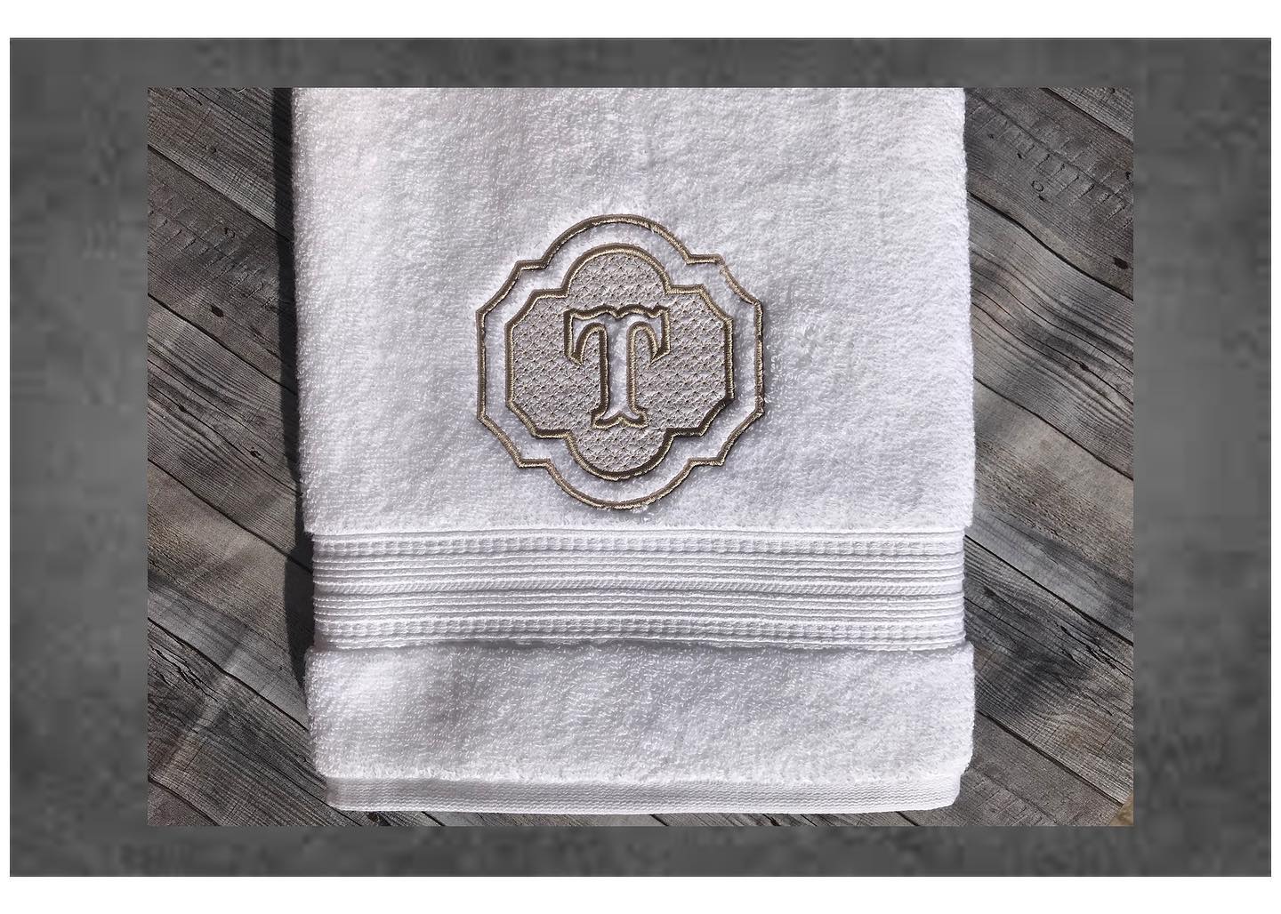 Monogrammed Embossed Towels