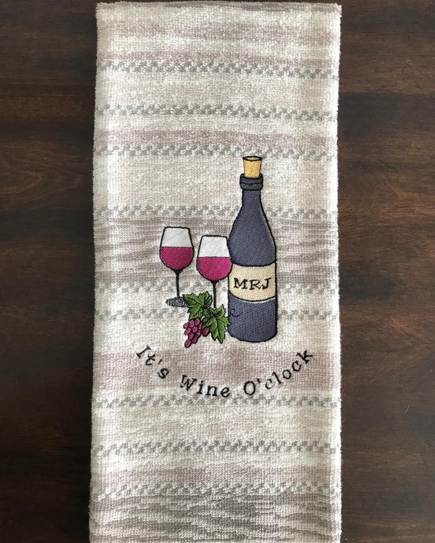 Wine O'Clock Kitchen Towel